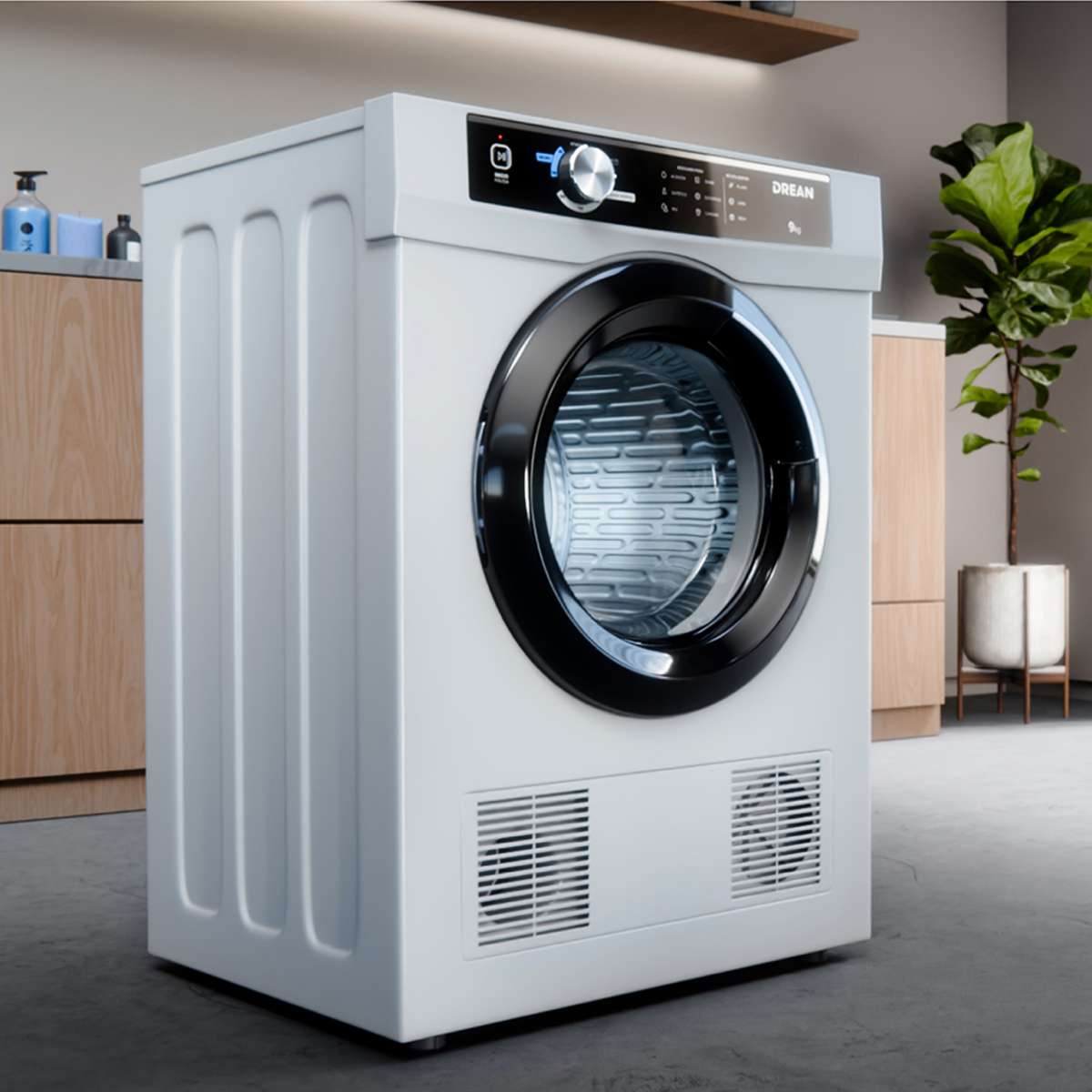 Secarropas Por Calor Drean SED090VBCL0 9KG Carga Frontal Blanco